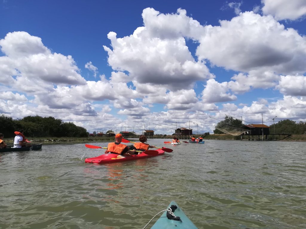 Escursione in canoa sul Bevano