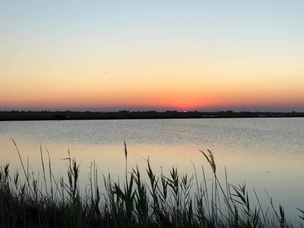 Aperitivo al tramonto alla Salina di Cervia