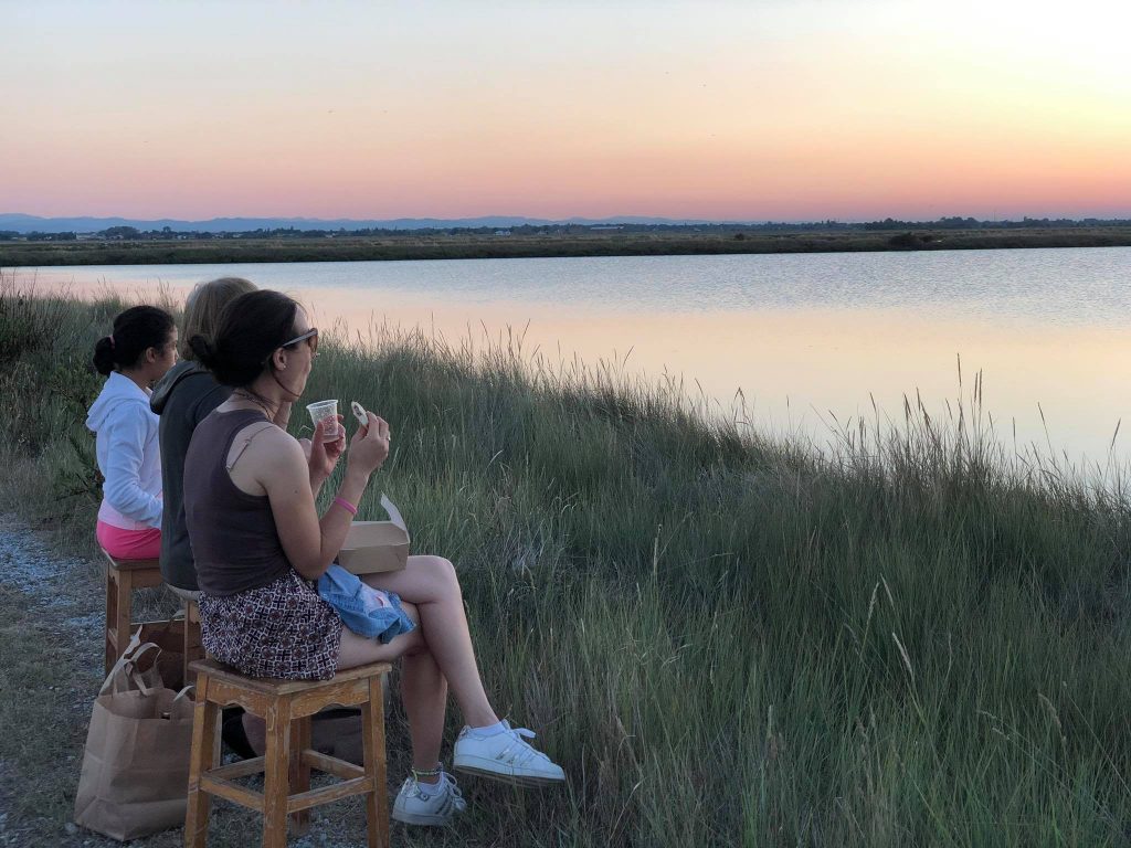 Aperitivo al tramonto alla Salina di Cervia